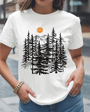 Mountain Sunset Forest...