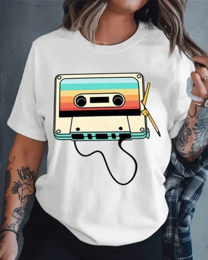 Retro Rainbow Cassette Tape...