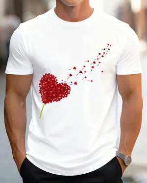 Flying Red Heart Petals...