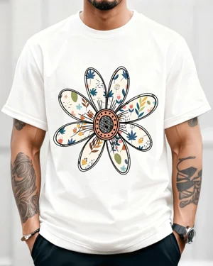 Floral Pattern Daisy Summer...