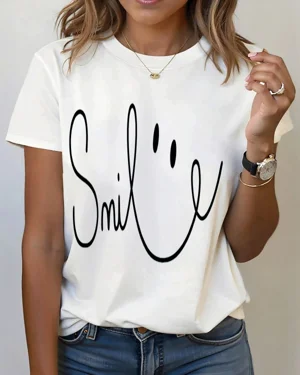 Smile Face Summer Cotton...