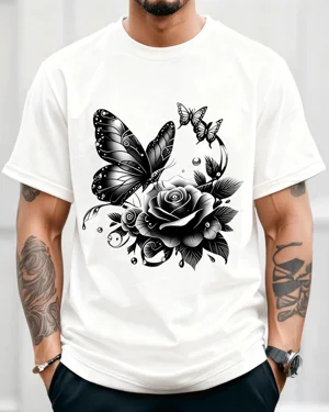 Black Rose and Butterfly...