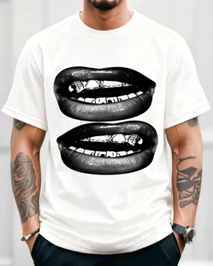 Black Glossy Lips Summer...