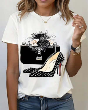 Floral Handbag and Studded...