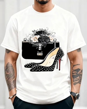 Floral Handbag and Studded...