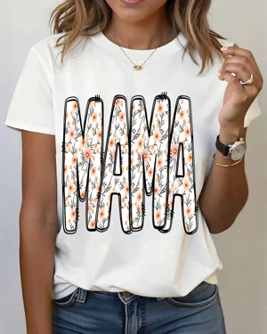 Mama Floral Print Summer...