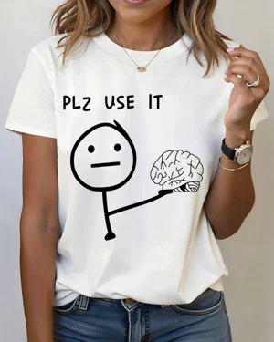 Plz Use It Brain Cartoon...