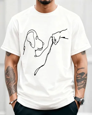 Dog and Human Fist Bump...