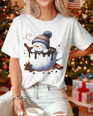 Christmas Snowman in Hot...