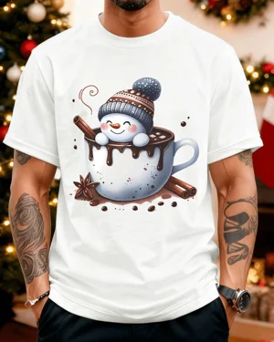 Christmas Snowman in Hot...