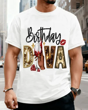 Birthday Diva Wine Glass...