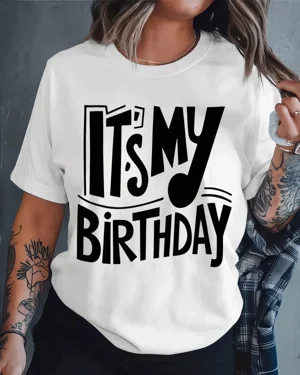 It's My Birthday Neon Text...
