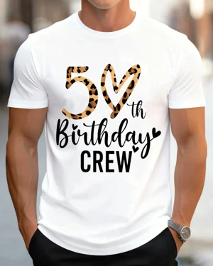 50th Birthday Crew Leopard...