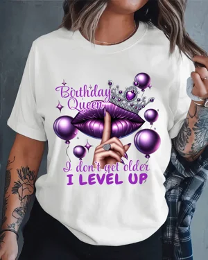 Birthday Queen Purple Lips...