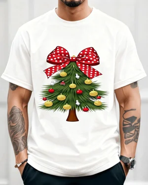 Christmas Tree with Polka...