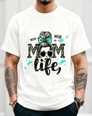 Mom Life Leopard Print...