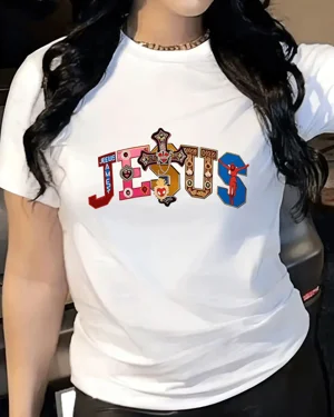 Jesus Name Cross Heart...