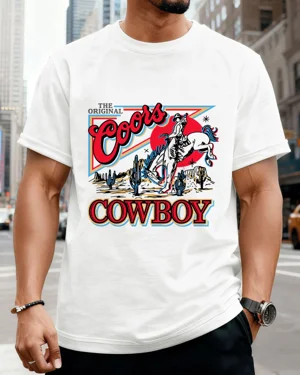 Coors Cowboy Sunset Desert...