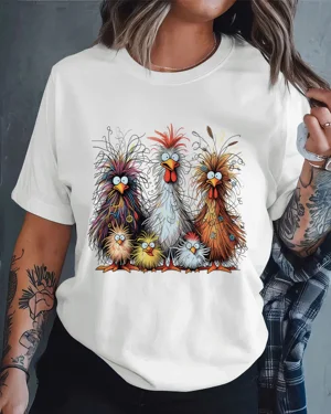 Colorful Funny Chicken...