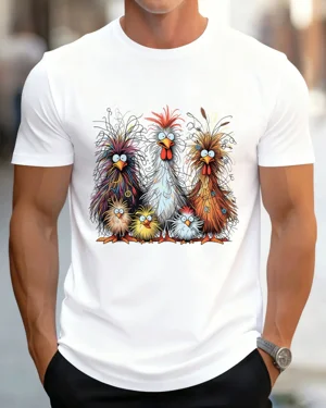 Colorful Funny Chicken...