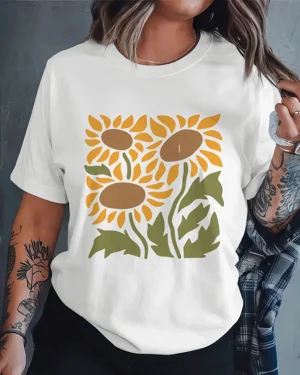 Three Sunflowers Summer...