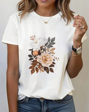 Elegant White and Peach...