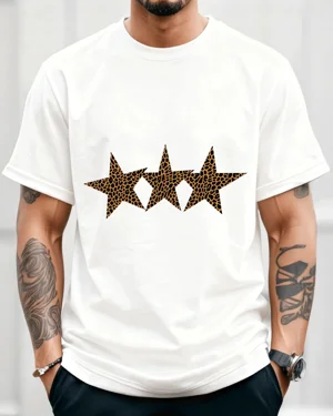 Leopard Print Three Stars...