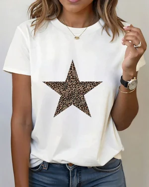 Leopard Print Star Summer...