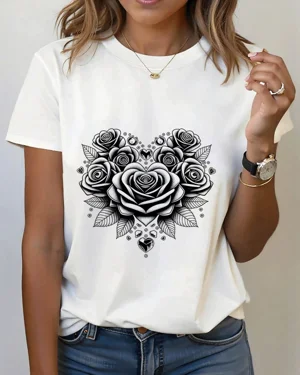 Black Rose Heart Bouquet...