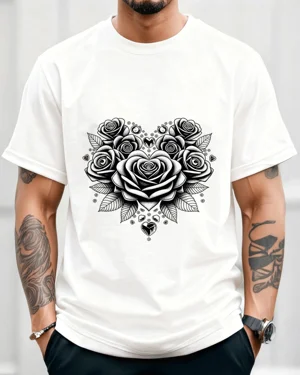 Black Rose Heart Bouquet...