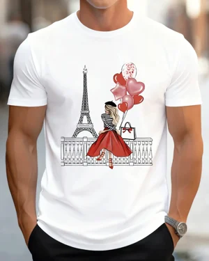 Paris Eiffel Tower Girl...