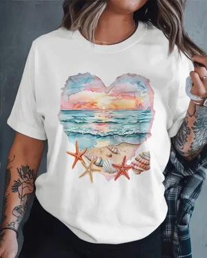 Heart Shaped Beach Sunset...