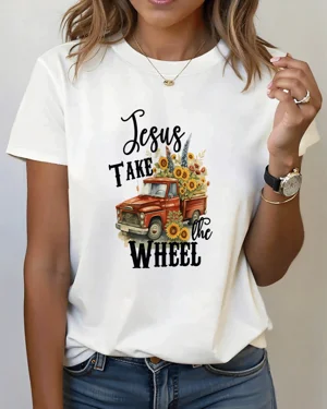 Jesus Take the Wheel Red...